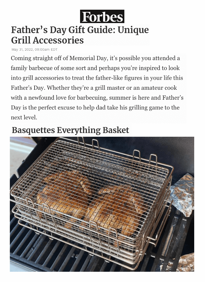 Father's Day Gift Guide: Unique Grill Accessories
Featured Brands include:Basquettes

Read More