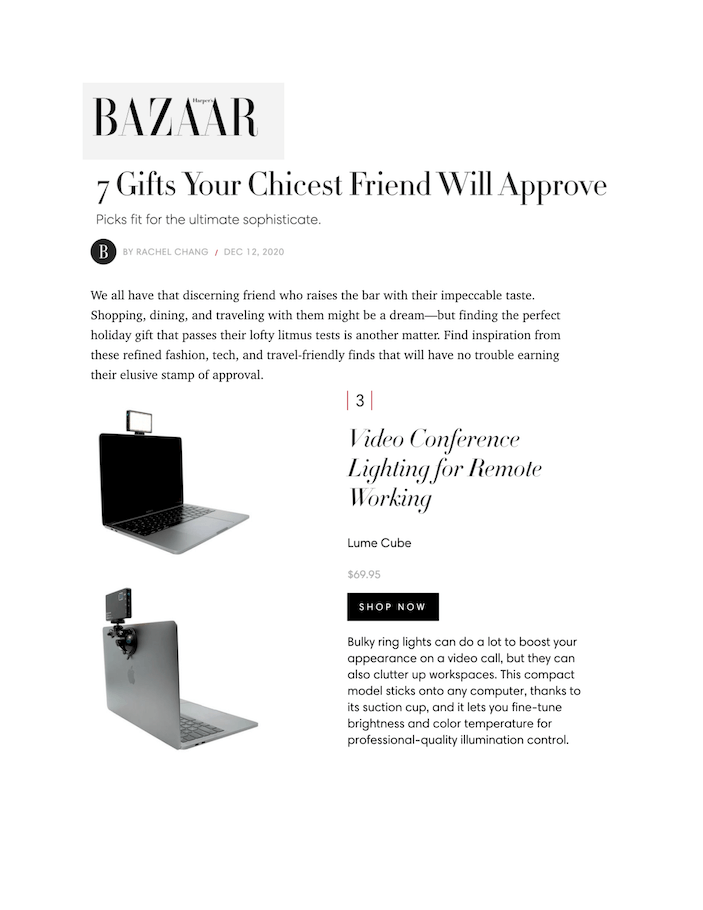 7 Gifts Your Chicest Friend Will Approve
Featured Brands include: Lume Cube

Read More