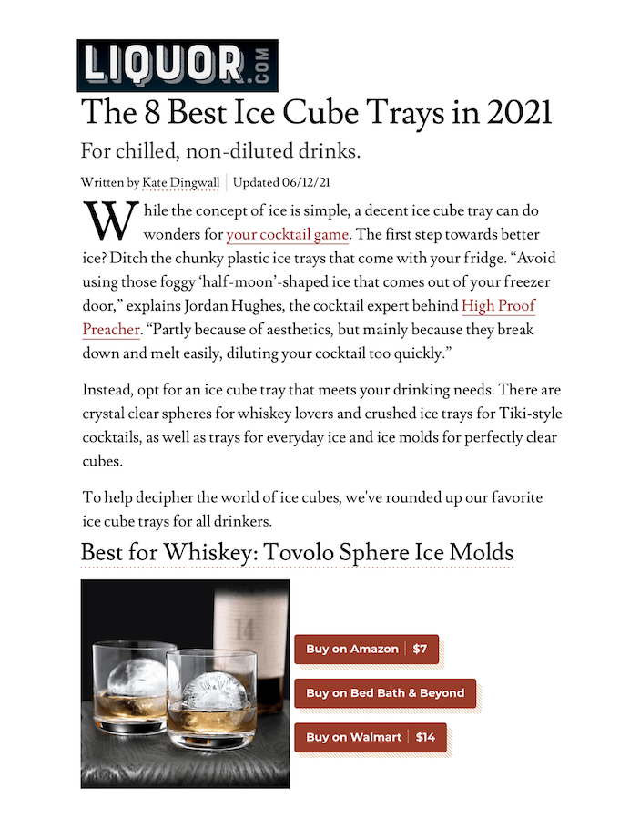 The 8 Best Ice Cube Trays in 2021
Featured Brands include:Tovolo

Read More