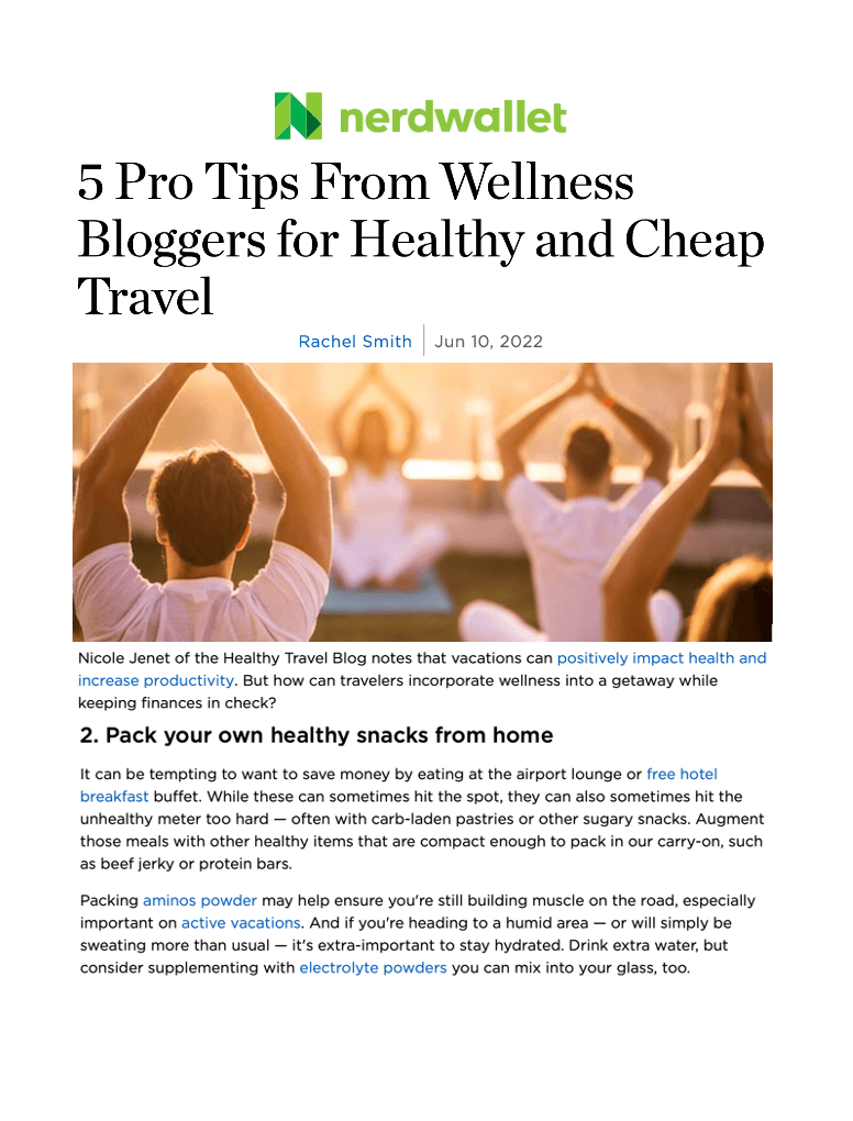 5 Pro-Tips From Wellness Bloggers for Healthy and Cheap Travel
Featured Brands include:Kion, Herbalife Nutrition

Read More