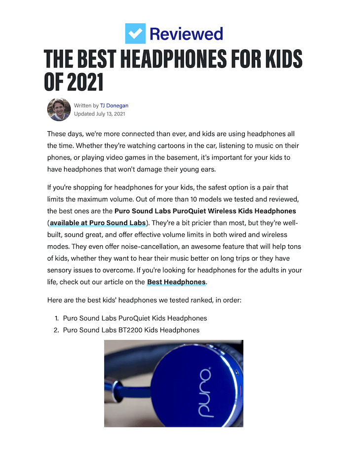 The Best Headphones For Kids of 2021
Featured Brands include:Puro Sound Labs

Read More