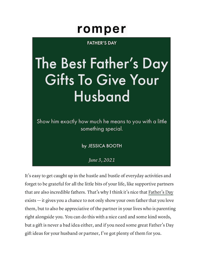 The Best Father’s Day Gifts To Give Your Husband
Featured Brands include: Ragproper

Read More