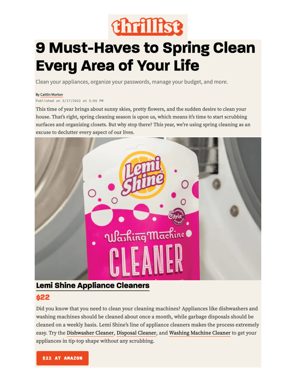 9 Must-Haves to Spring Clean Every Area of Your Life 
Featured Brands include: Lemi Shine

Read More