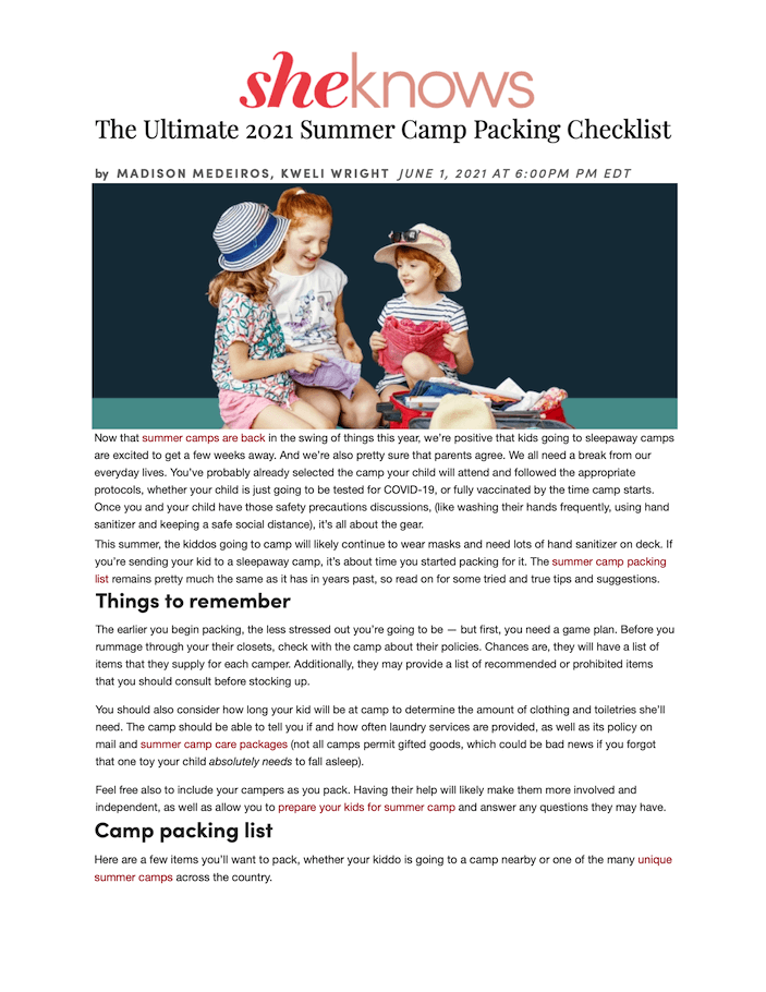 The Ultimate 2021 Summer Camp Packing Checklist
Featured Brands include:Mabel's Labels

Read More