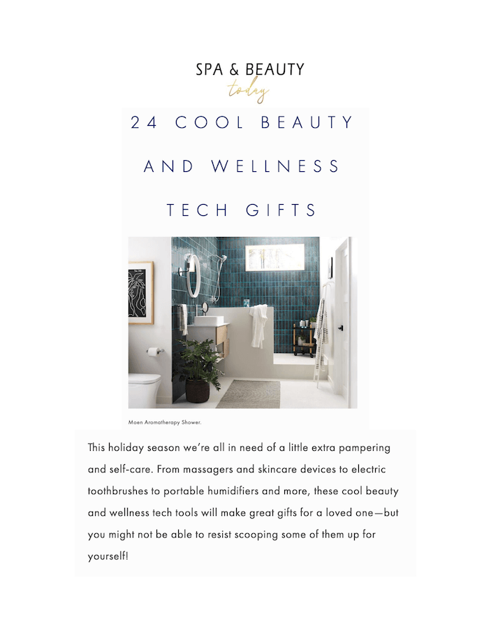 22 Cool Beauty and Wellness Tech Gifts
Featured Brands include: Moen, GLO Lit

Read More